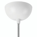 Florón semiesférico de metal, Ø 100 mm — Blanco brillante