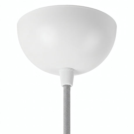 Florón semiesférico de metal, Ø 100 mm — Blanco brillante