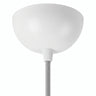 Florón semiesférico de metal, Ø 100 mm — Blanco brillante