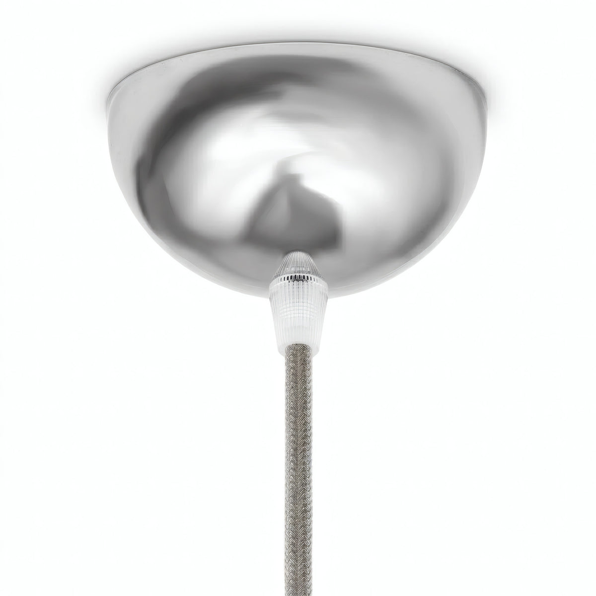 Florón semiesférico de metal, Ø 100 mm — Cromado