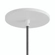Florón empotrable enrasado, Ø 126 mm — Blanco mate