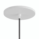 Florón empotrable enrasado, Ø 126 mm — Blanco mate