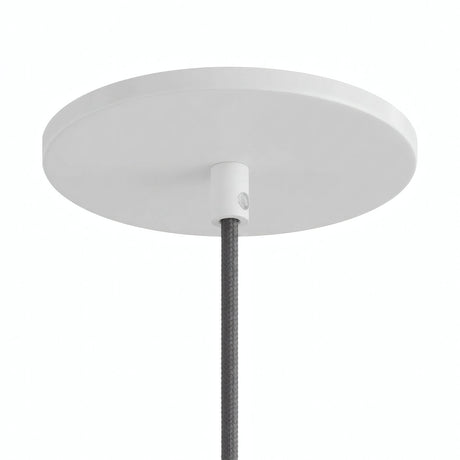 Florón empotrable enrasado, Ø 126 mm — Blanco mate