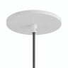 Florón empotrable enrasado, Ø 126 mm — Blanco mate