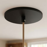 Florón empotrable enrasado, Ø 126 mm — Negro