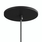 Florón empotrable enrasado, Ø 126 mm — Negro