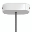 Florón ovalado de madera, 120 × 51 mm — Blanco