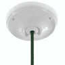 Florón de porcelana con kit de fijación, Ø 105 mm — Blanco