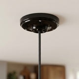 Florón de porcelana con kit de fijación, Ø 105 mm — Negro