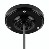 Florón de porcelana con kit de fijación, Ø 105 mm — Negro