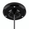 Florón de porcelana con kit de fijación, Ø 105 mm — Negro