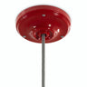 Florón de porcelana con kit de fijación, Ø 105 mm — Rojo