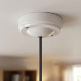 Florón minimalista de porcelana, Ø 100 mm — Blanco