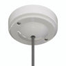 Florón minimalista de porcelana, Ø 100 mm — Blanco