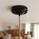Florón minimalista de porcelana, Ø 100 mm — Negro
