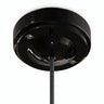 Florón minimalista de porcelana, Ø 100 mm — Negro