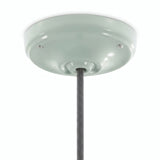 Florón de porcelana con kit de fijación, Ø 105 mm — Verde salvia