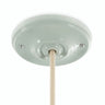 Florón de porcelana con kit de fijación, Ø 105 mm — Verde salvia
