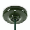 Florón de porcelana con kit de fijación, Ø 105 mm — Verde