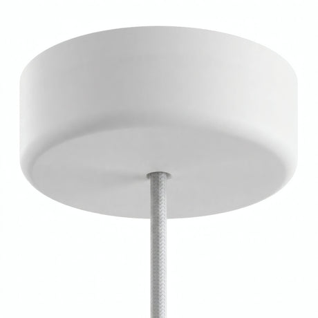 Florón de silicona de exterior IP65, Ø 125 mm — Blanco