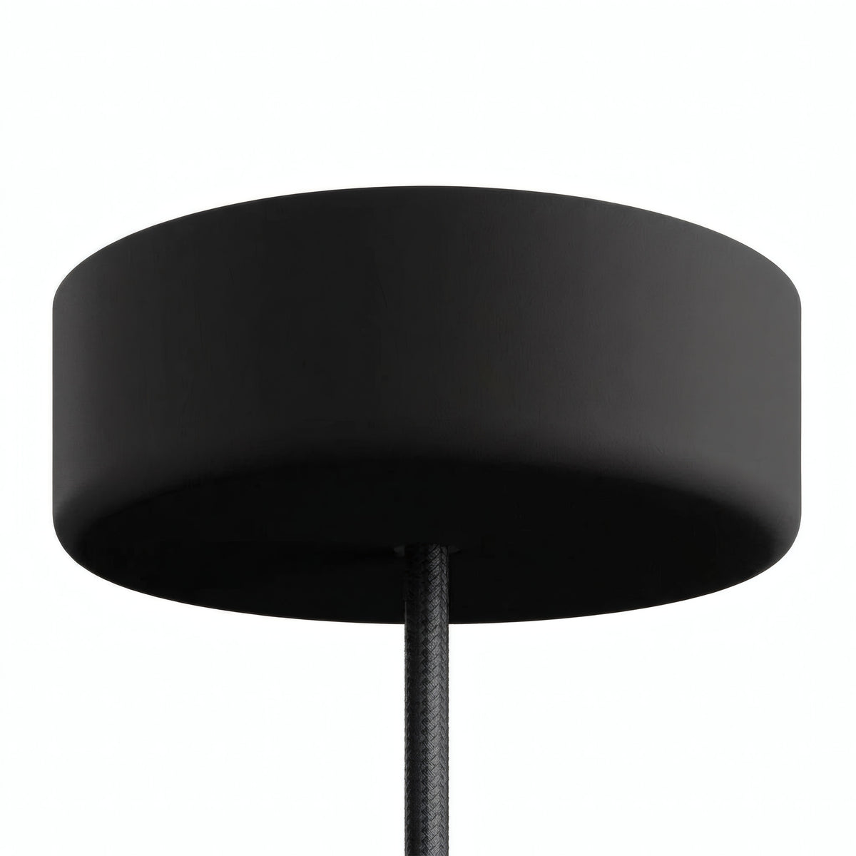 Florón de silicona de exterior IP65, Ø 125 mm — Negro