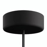 Florón de silicona de exterior IP65, Ø 125 mm — Negro