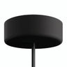 Florón de silicona de exterior IP65, Ø 125 mm — Negro