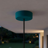 Florón de silicona de exterior IP65, Ø 125 mm — Azul petróleo