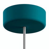 Florón de silicona de exterior IP65, Ø 125 mm — Azul petróleo