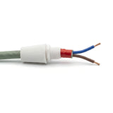 Prensacables cónico para cable textil — Blanco