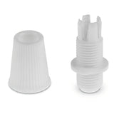 Prensacables cónico para cable textil — Blanco