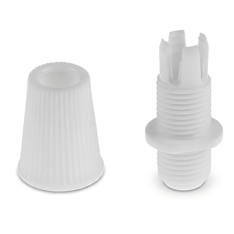 Prensacables cónico para cable textil — Blanco