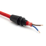 Prensacables cónico para cable textil — Negro