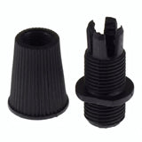 Prensacables cónico para cable textil — Negro