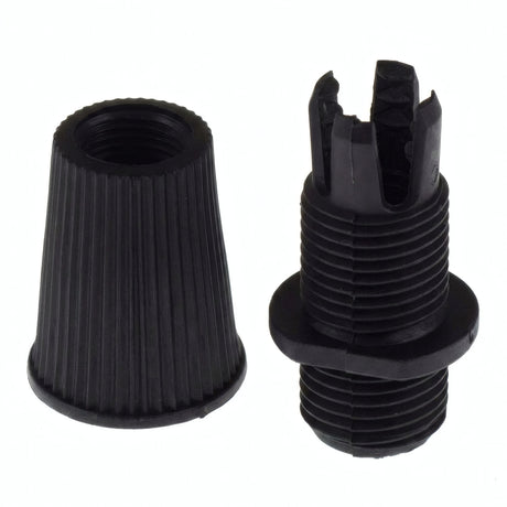 Prensacables cónico para cable textil — Negro