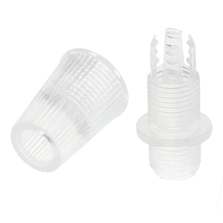 Prensacables cónico para cable textil — Transparente