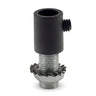 Prensacables cilíndrico de plástico, tubo roscado M10x1 — Negro