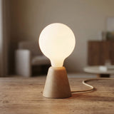 Base de lámpara cónica de aliso para portalámparas E27