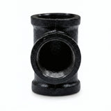 Té 3 voies F/F/F - déco – peinture noire - photo produit fond blanc 5