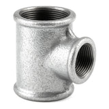 Te reducida fontanería galvanizado roscado