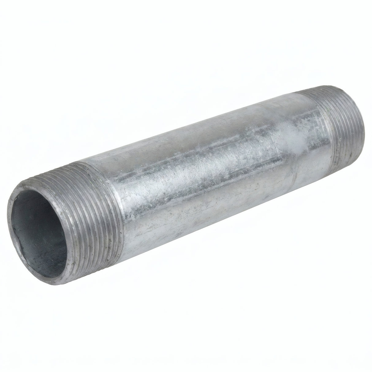 Tube 1''1/2 - 40x49mm acier galvanisé - fileté - photo produit fond blanc 3