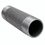 Tube 1''1/2 - 40x49mm acier noir - fileté - photo produit fond blanc 1