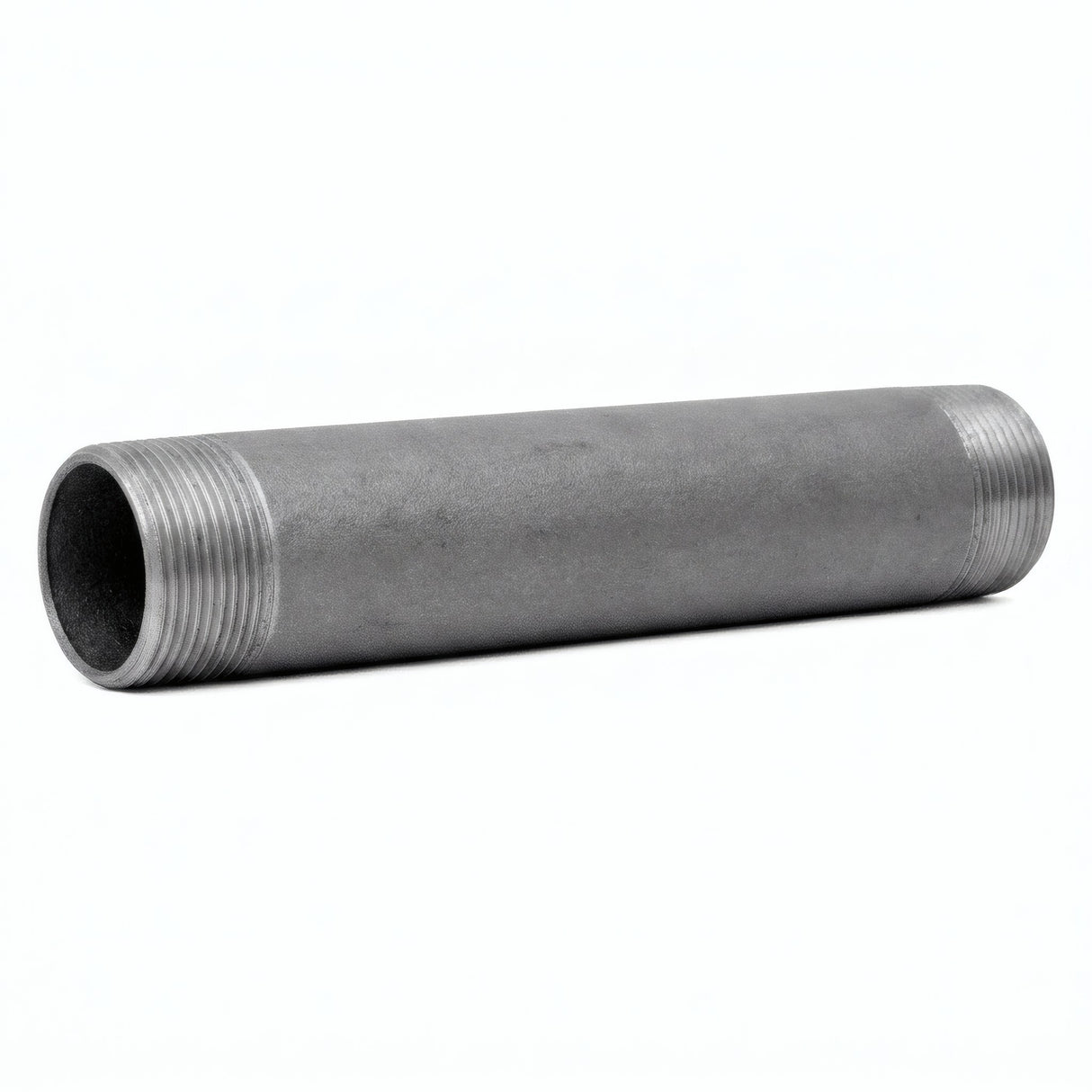 Tube 1''1/2 - 40x49mm acier noir - fileté - photo produit fond blanc 4