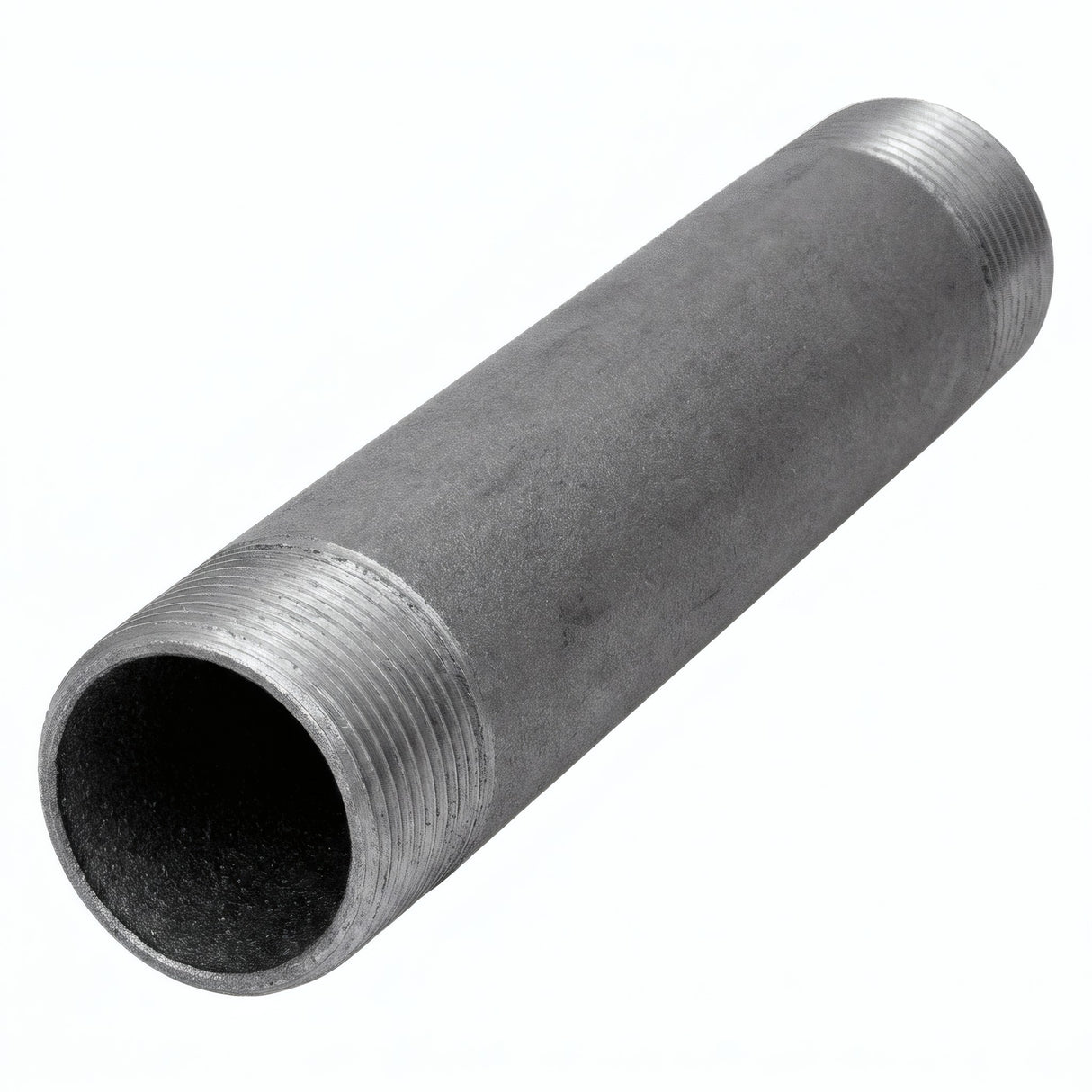 Tube 1''1/2 - 40x49mm acier noir - fileté - photo produit fond blanc 5