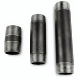 Tube 1'' - 26x34mm acier noir - fileté - photo produit fond blanc 2