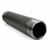 Tube 1'' sur-mesure - 26x34mm acier noir - fileté - photo produit fond blanc 3