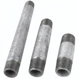 Tube 3/8'' - 12x17mm acier galvanisé - fileté - photo produit fond blanc 1