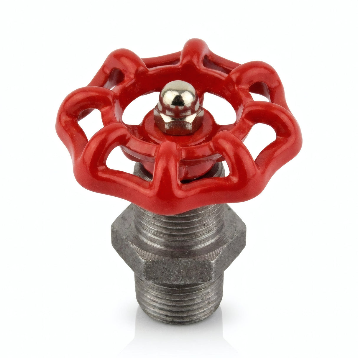 Volant rouge 52mm sur mamelon - photo produit fond blanc 6