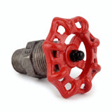 Volant rouge 72mm sur mamelon - photo produit fond blanc 1