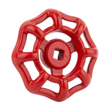 Volant rouge en fonte 52 mm pour vanne, style industriel